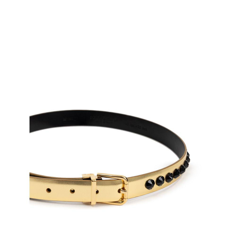 Dolce &amp; Gabbana Gold Leather Belt