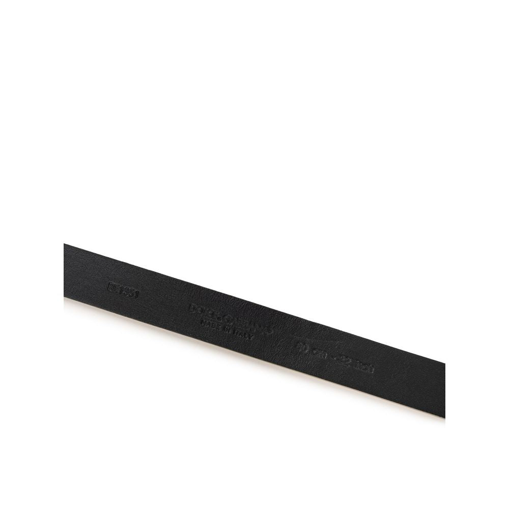 Dolce &amp; Gabbana Gold Leather Belt