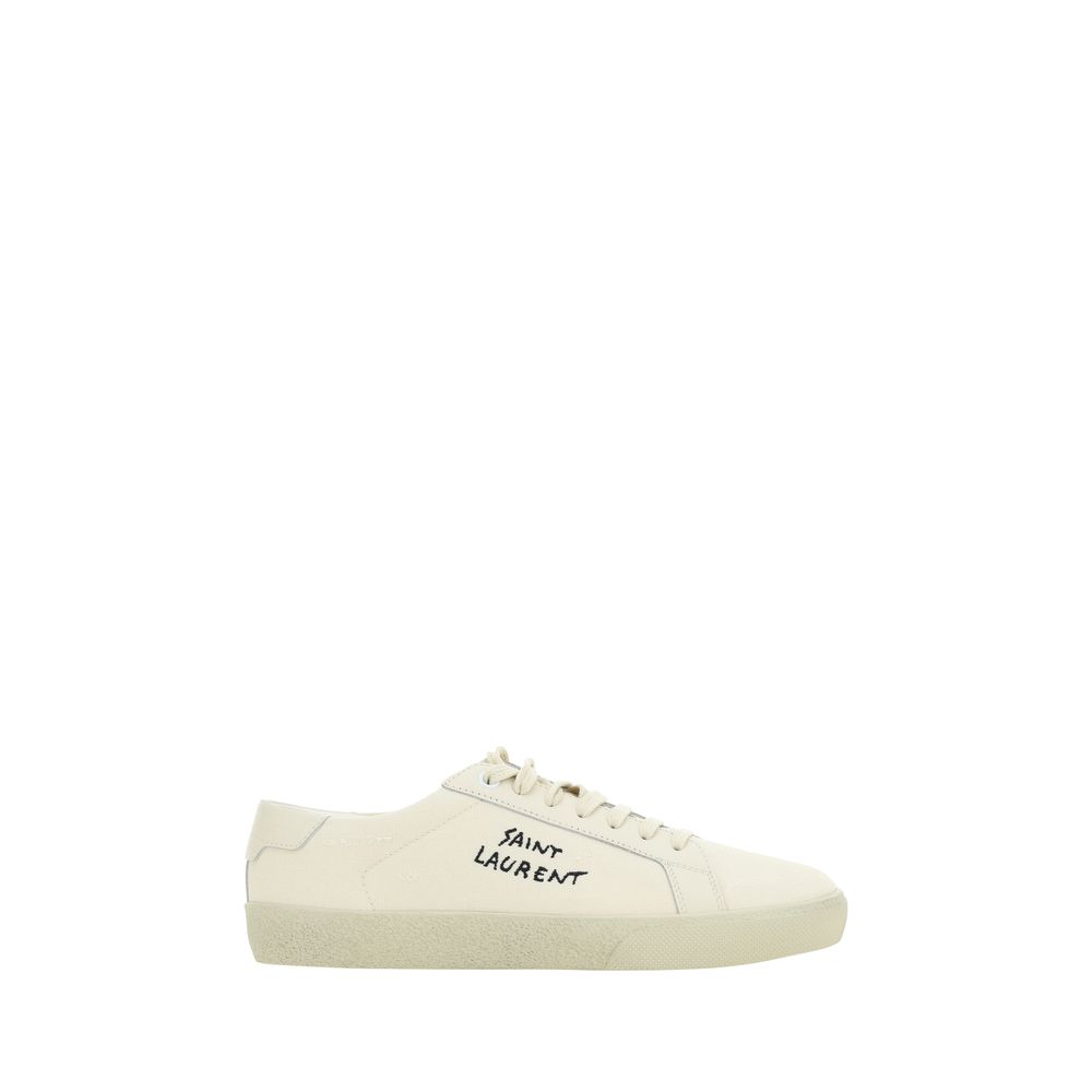 Saint Laurent White Rubber Low Top Sneakers