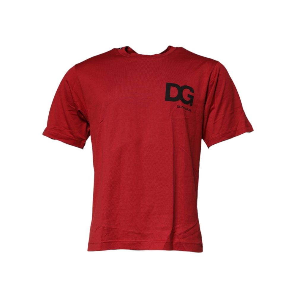Dolce &amp; Gabbana Red Cotton T-Shirt