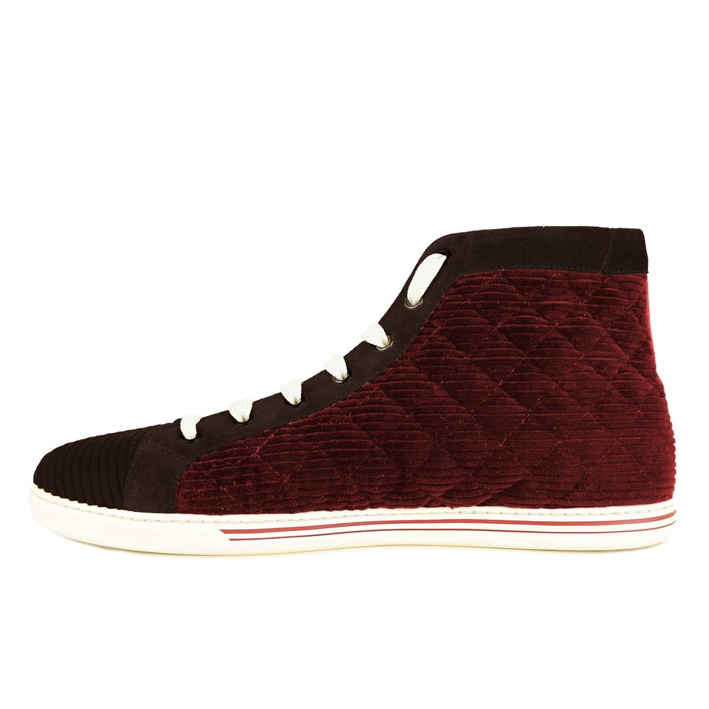 Dolce &amp; Gabbana Red Calfskin Sneaker