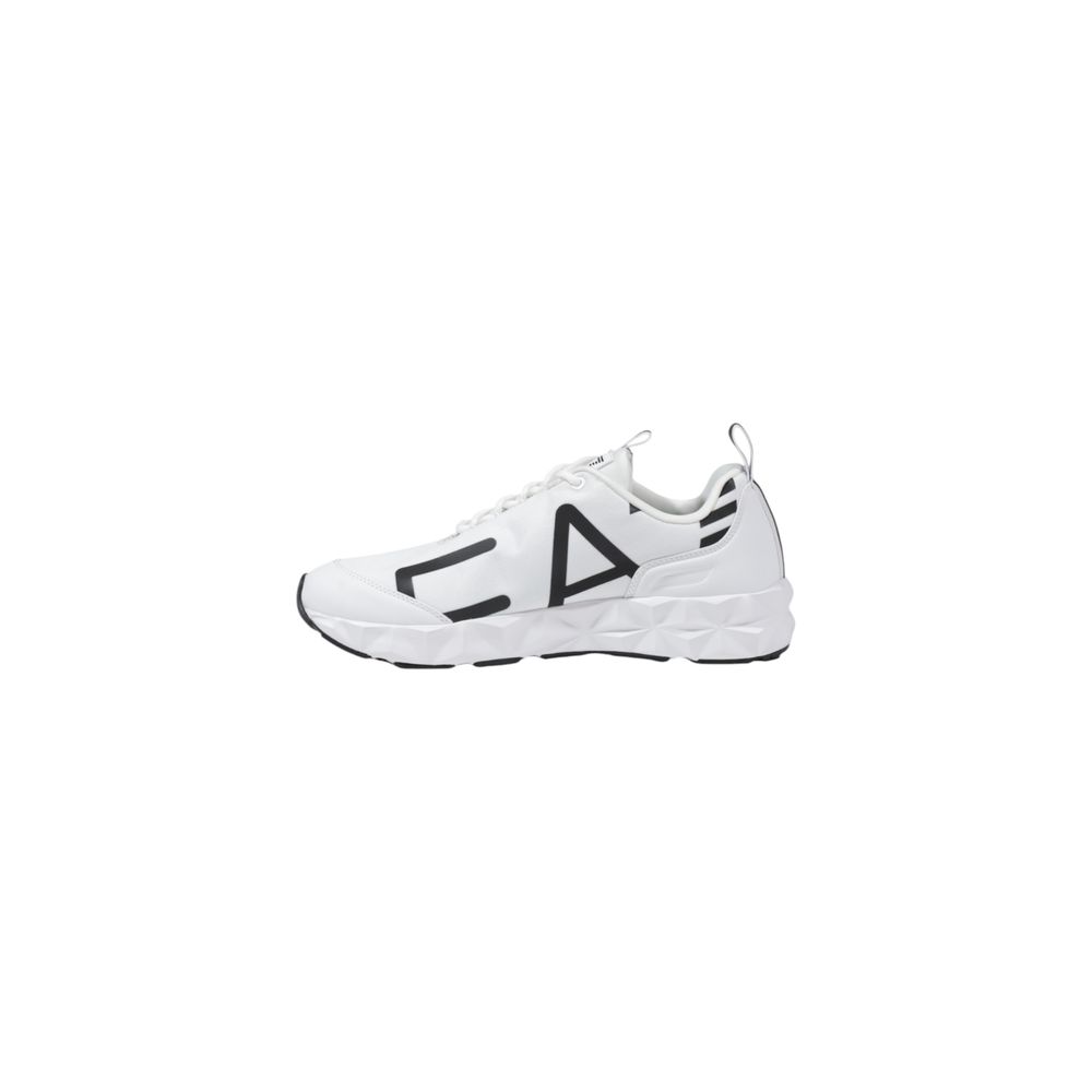 EA7 Emporio Armani Black And White Polyester Athletic Sneakers