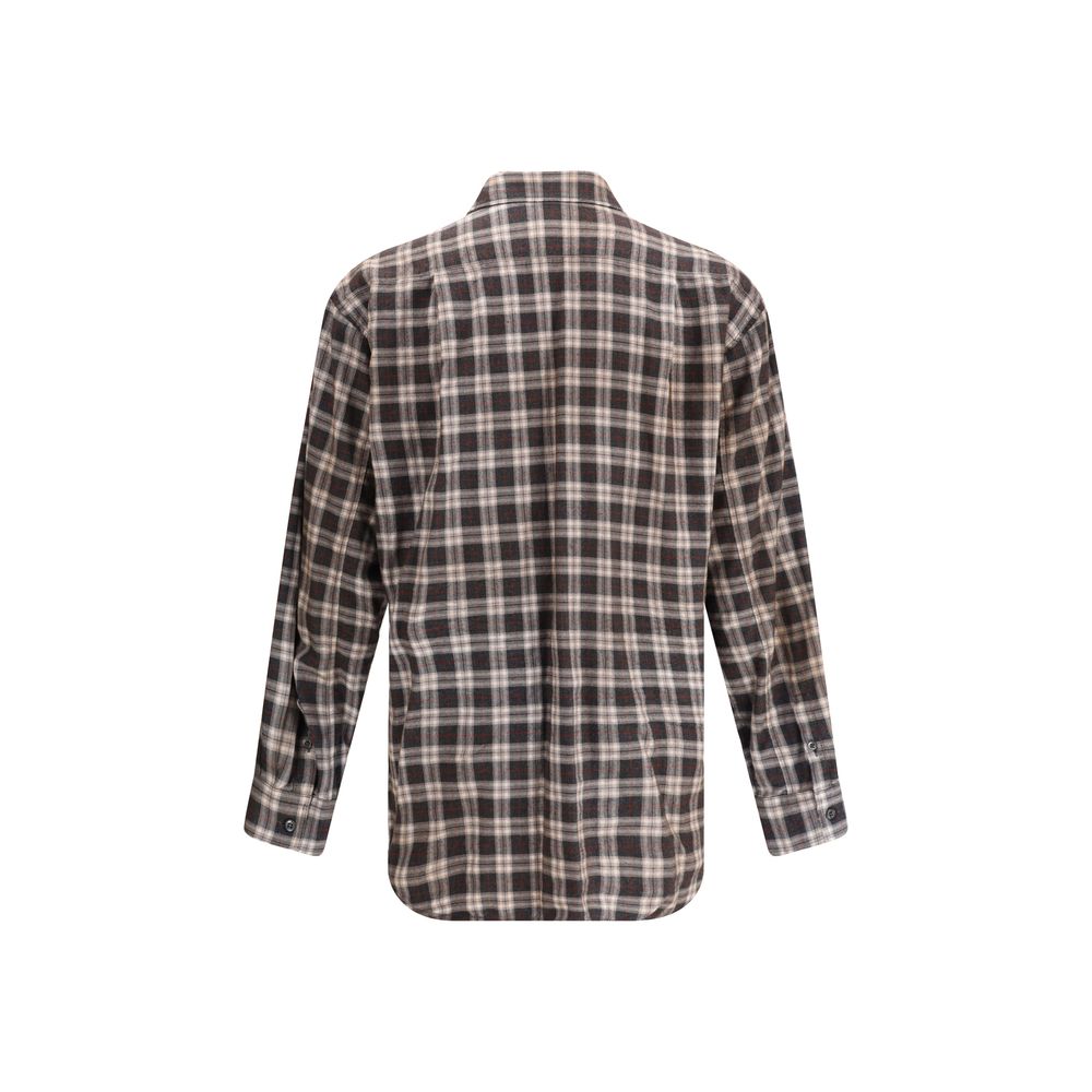 Dsquared² Brown Cotton Pattern Shirt