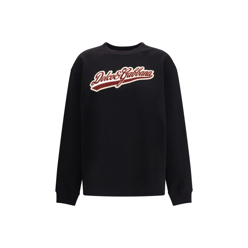 Dolce & Gabbana Black Cotton Sweatshirt