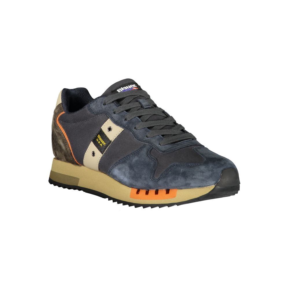 Blauer Blue Leather Men Sneaker