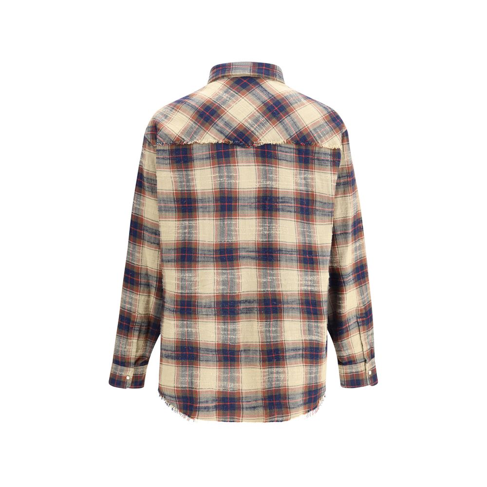 Dsquared² Brown Cotton Pattern Shirt